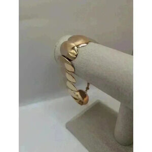 Milor Gold Disc Links Clasp Closure lightweight Bracelet